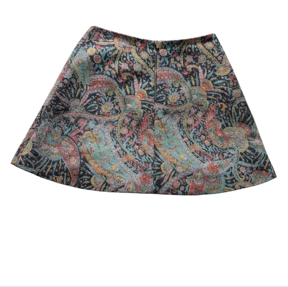 😃Carven A-line mini lined skirt sz L - Picture 2 of 6